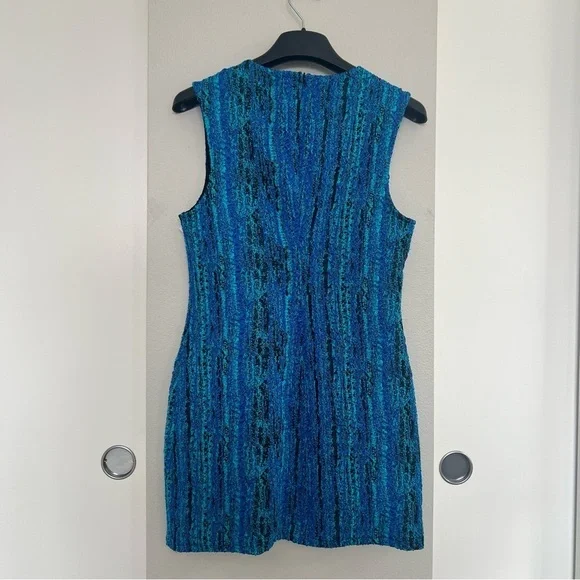 Zara 60s Mod Mermaidcore Seersucker Mini Dress – Sabrina Carpenter Coquette - Picture 6 of 14